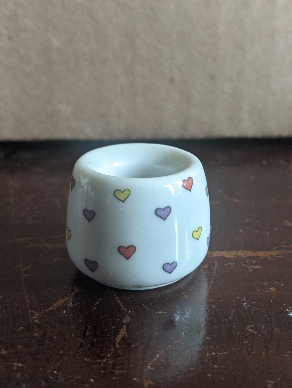 Vintage 💜 Cutest Heart Mini Candle Stick Holder "Funny Design - West Germany"